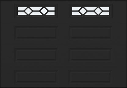 10x7 -  Waterton Long 1 - Frosted -   With glass Long - Black