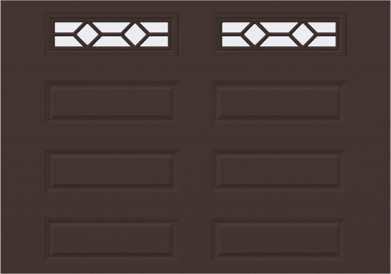 10x7 -  Waterton Long 1 - Frosted -  With glass Long - Brown