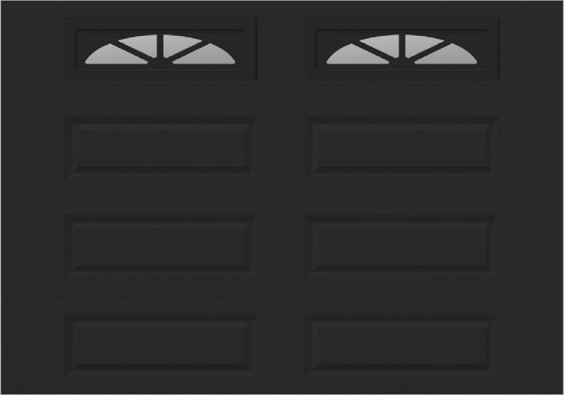 10x7 -  Waterton Long 2  - Clear -   With glass Long - Black