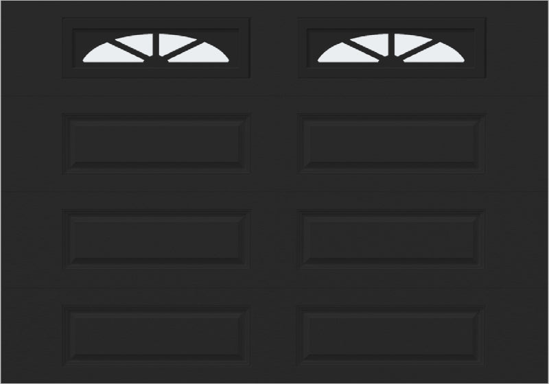 10x7 -  Waterton Long 2 - Frosted -   With glass Long - Black