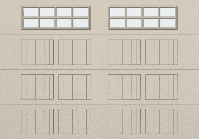 10x7 - Frosted -  Stockton With glass - Almond