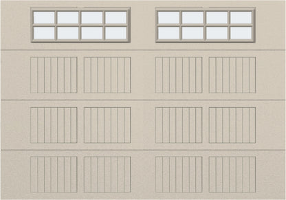 10x7 - Frosted -  Stockton With glass - Almond