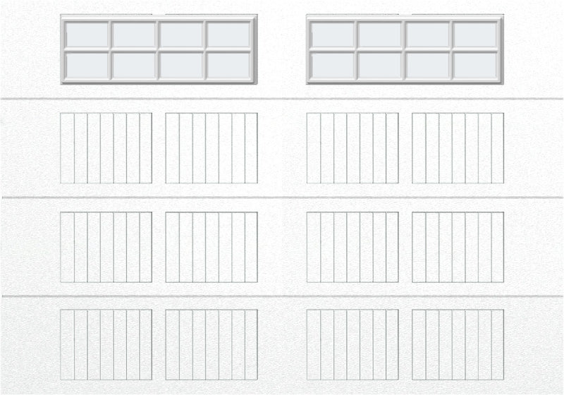 10x7 - Frosted -  Stockton With glass - White