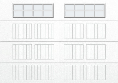 10x7 - Frosted -  Stockton With glass - White
