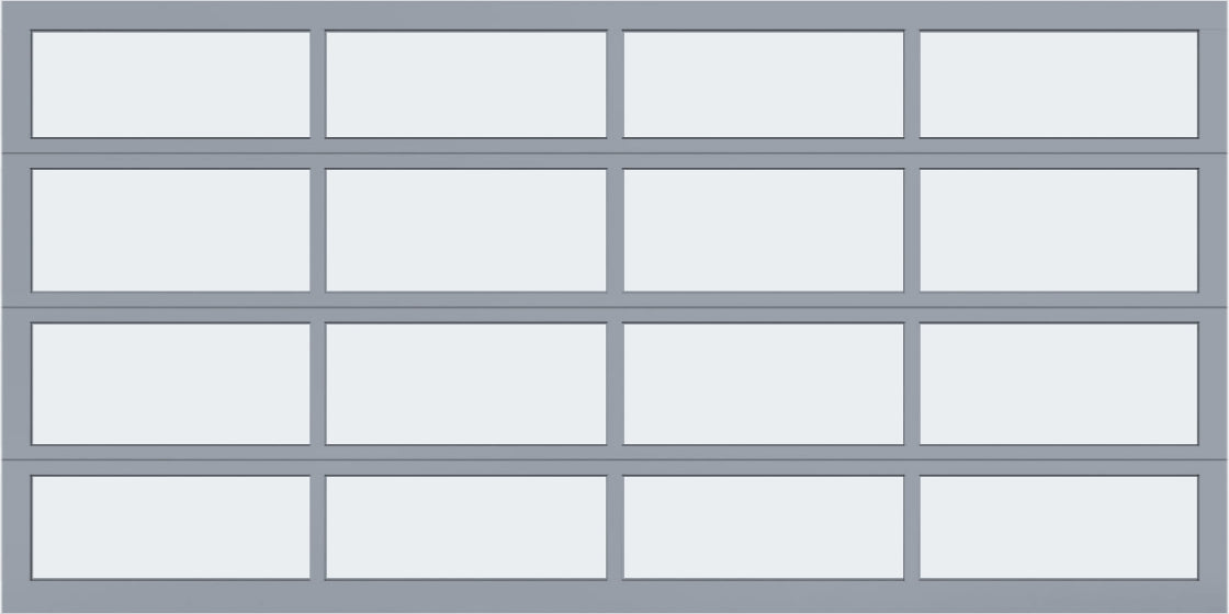 14'x7' Window - Aluminum - Clear Anodized - White Laminate