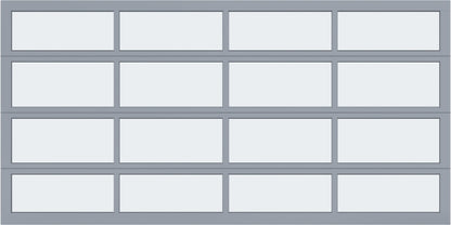 14'x7' Window - Aluminum - Clear Anodized - White Laminate