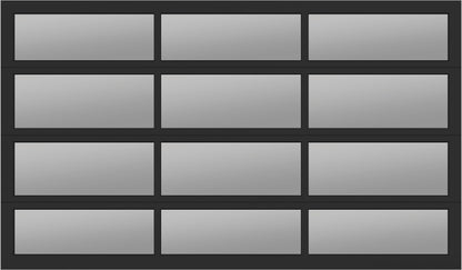 12'x7'Window - Aluminum  - Black - Black Laminate