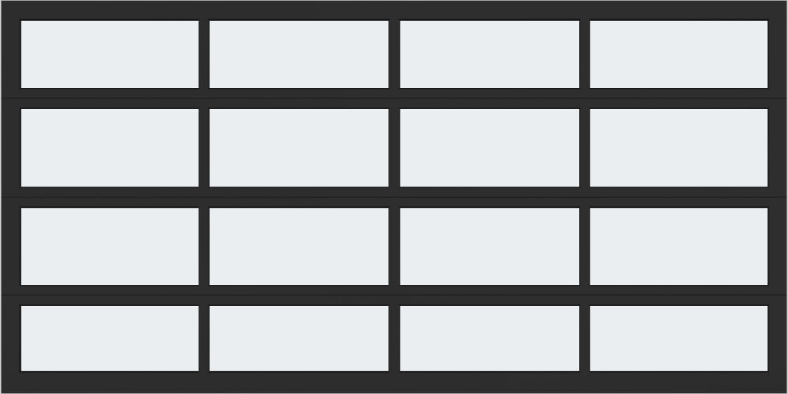 14'x7' Window - Aluminum  - Black - White Laminate