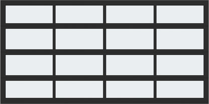 14'x7' Window - Aluminum  - Black - White Laminate