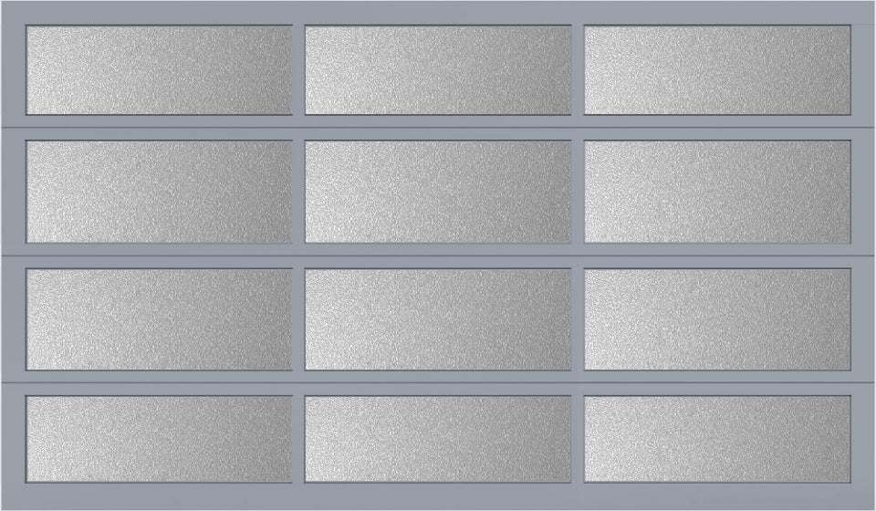 12'x7' Window - Aluminum - Anodized - Obscure