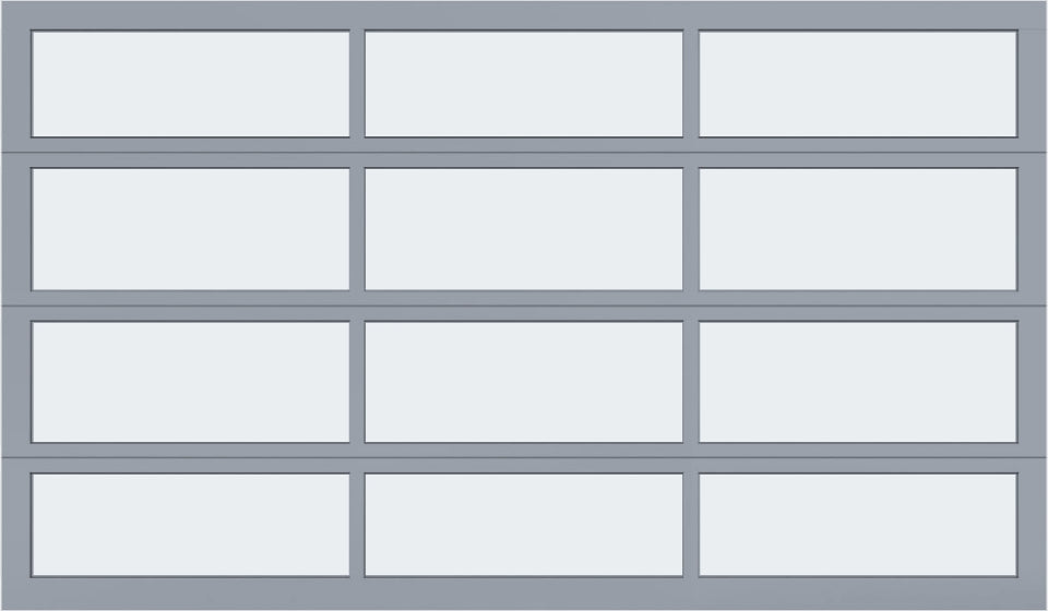 12'x7' Window - Aluminum - Clear Anodized - White Laminate