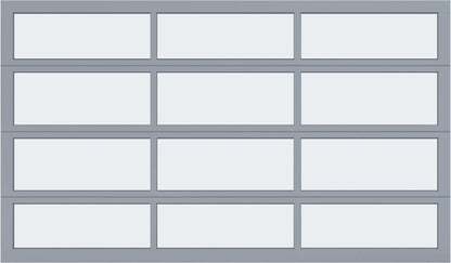 12'x7' Window - Aluminum - Clear Anodized - White Laminate