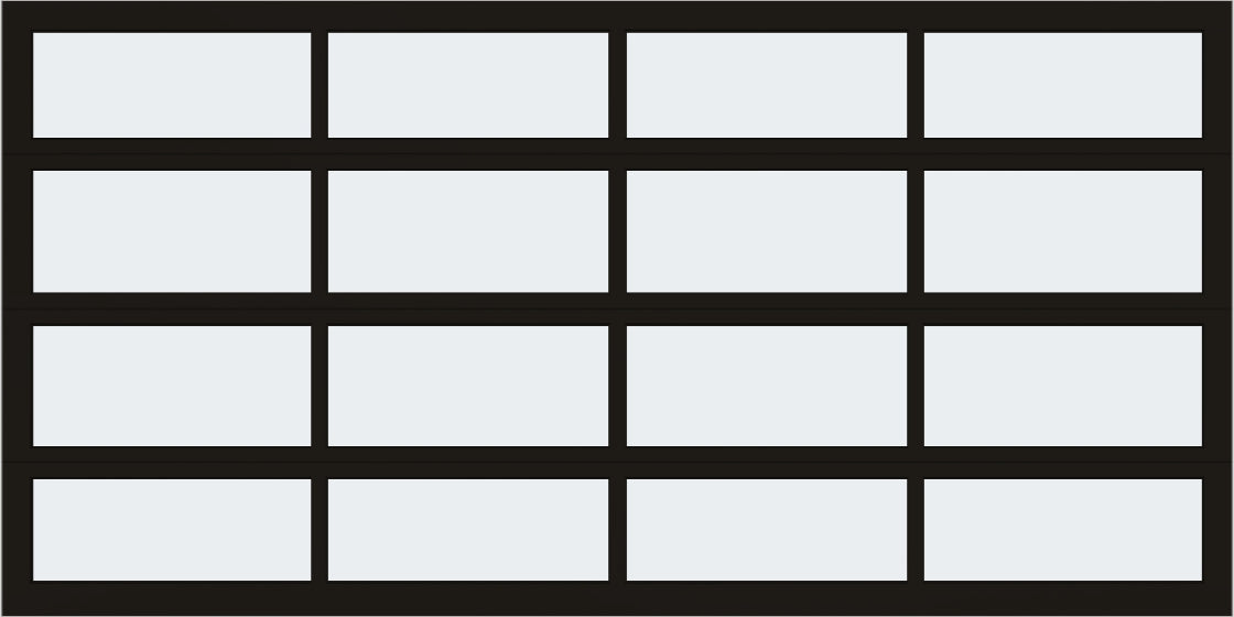 14'x7' Window - Aluminum - Dark Bronze - White Laminate