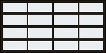 14'x7' Window - Aluminum - Dark Bronze - White Laminate