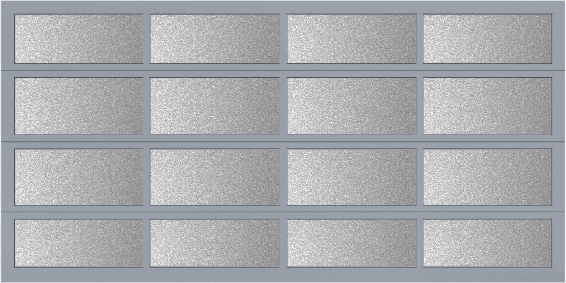 14'x7' Window - Aluminum - Anodized - Obscure