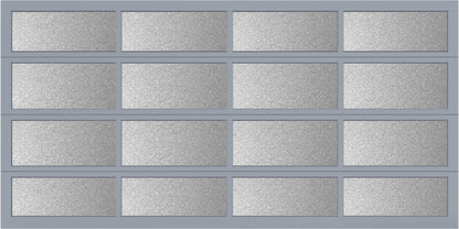 14'x7' Window - Aluminum - Anodized - Obscure