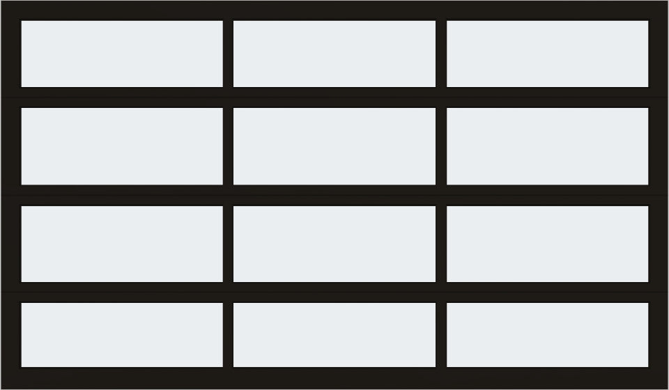 12'x7' Window - Aluminum - Dark Bronze - White Laminate