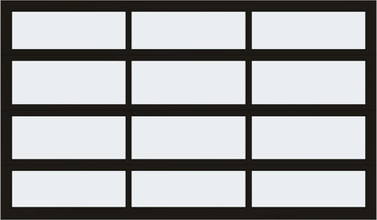 12'x7' Window - Aluminum - Dark Bronze - White Laminate