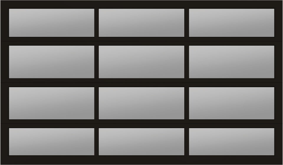 12'x7' Window - Aluminum - Dark Bronze - Black Laminate