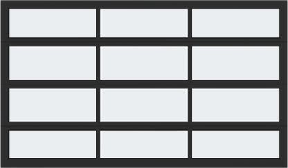 12'x7' Window - Aluminum  - Black - Obscure