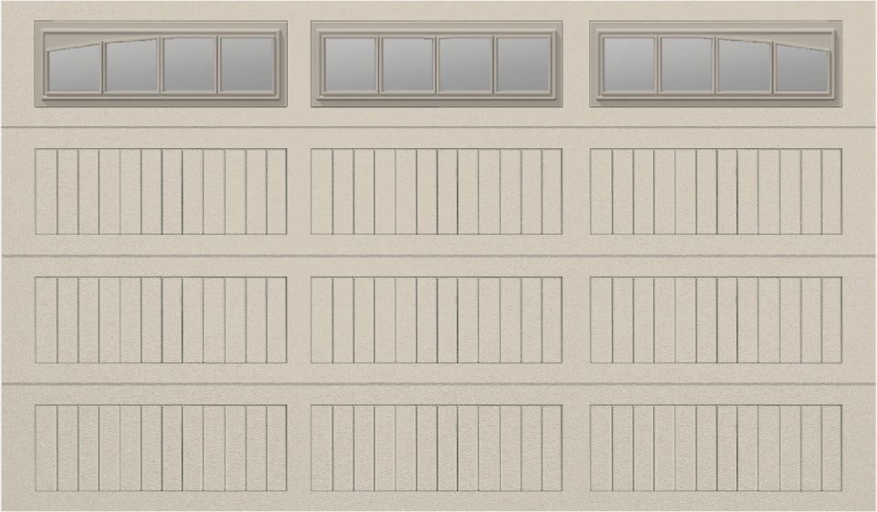 12x7 - Long with glass Arched Stockbridge Long - Clear  With glass Long - Almond