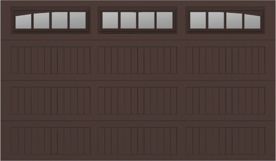 12x7 -  Long with glass Arched Stockbridge Long - Clear  With glass Long - Brown