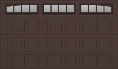 12x7 -  Long with glass Arched Stockbridge Long - Clear  With glass Long - Brown