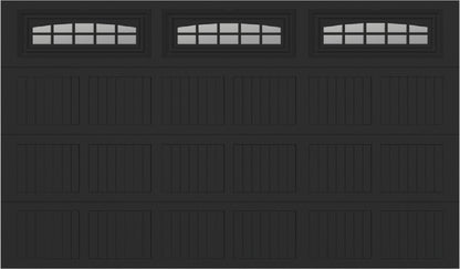 12x7 -  Cascade Short - Clear  With glass - Black