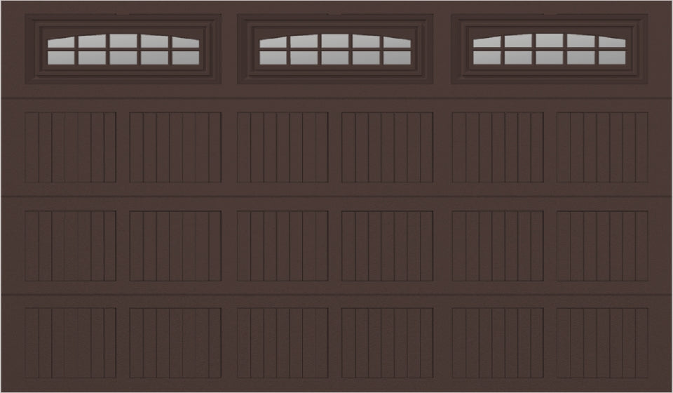 12x7 -  Cascade Short - Clear  With glass - Brown