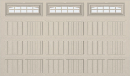 12x7 -  Cascade Short - Frosted  With glass - Almond