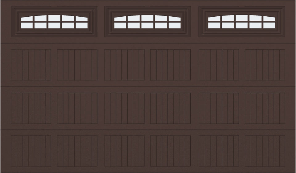 12x7 -  Cascade Short - Frosted  With glass - Brown