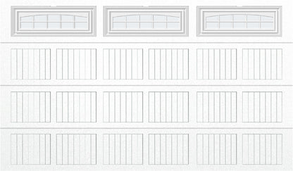 12x7 -  Cascade Short - Frosted  With glass - White