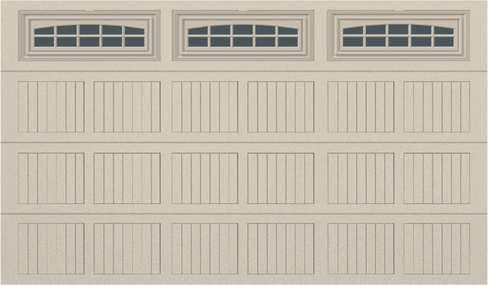 12x7 - Cascade - Tinted - With glass - Almond