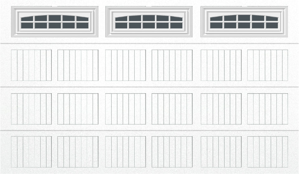 12x7 -  Cascade - Tinted - With glass - White