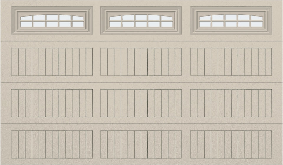 12x7 - Cascade - Frosted  With glass Long - Almond