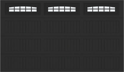 12x7 -  Cascade - Frosted  With glass Long - Black