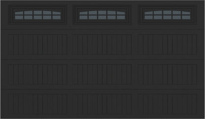 12x7 -  Cascade - Tinted  With glass Long - Black.