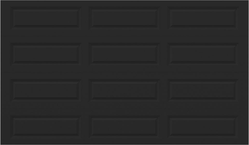 12x7 - No glass Long - Black