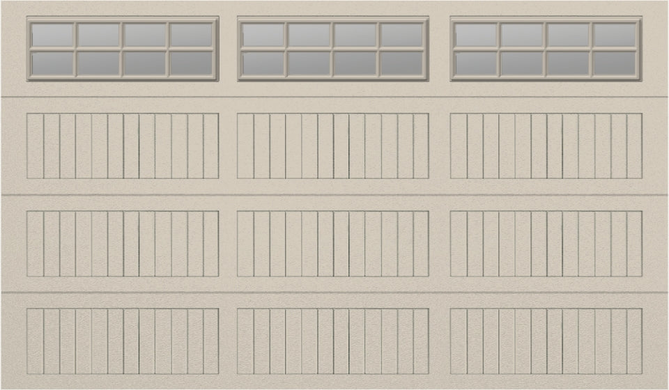 12x7 - Clear -  Stockton With glass Long Long - Almond