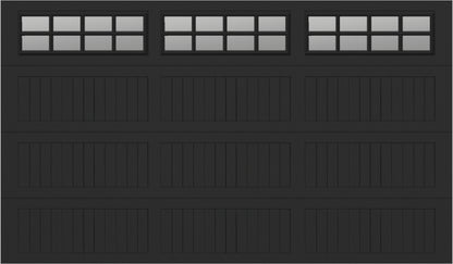 12x7 - Clear -  Stockton With glass Long - Black