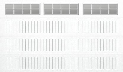 12x7 - Clear -  Stockton With glass Long - White