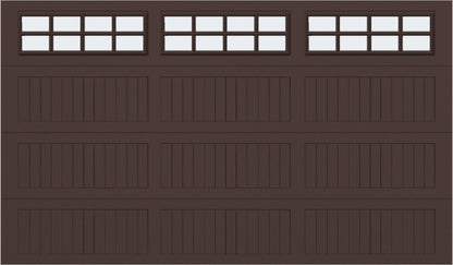 12x7 - Frosted  - Long - Stockton With glass Long - Brown