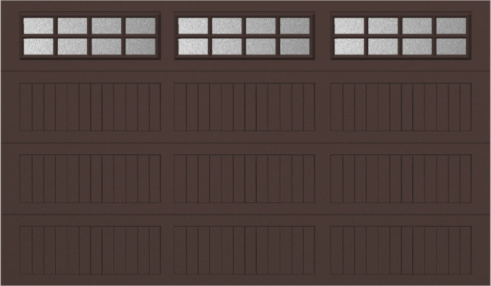 12x7 -  Obscure- Stockton With glass Long - Brown