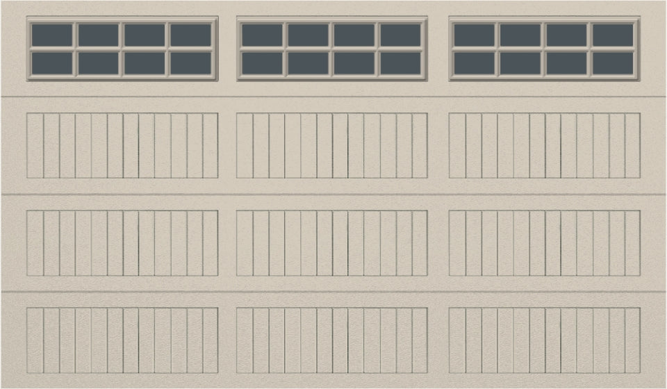 12x7 -  Tinted - Long Stockton With glass - Almond