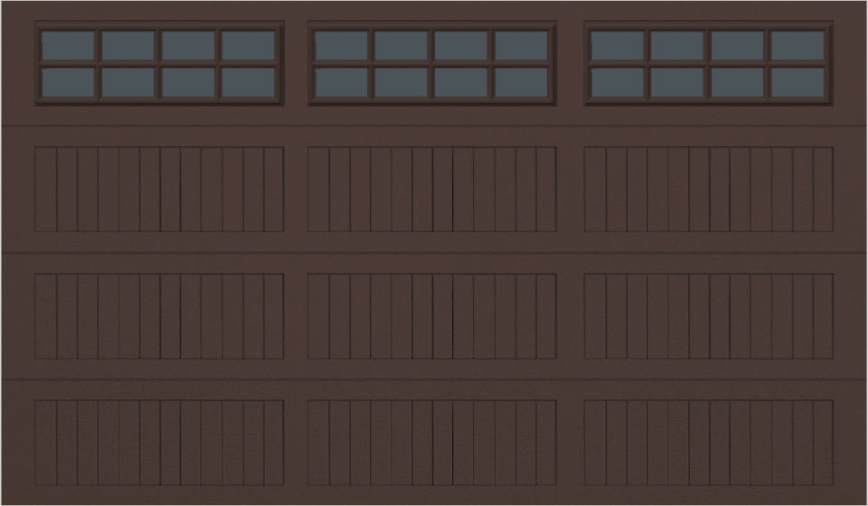 12x7 -  Tinted - Long Stockton With glass - Brown