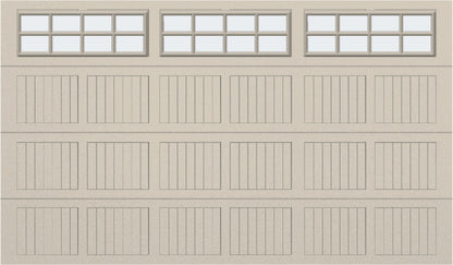 12x7 - Frosted -  Stockton With glass - Almond