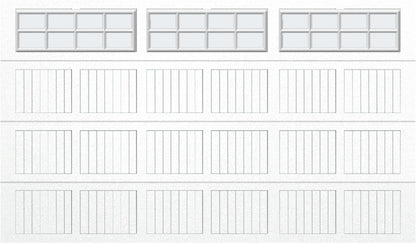 12x7 - Frosted -  Stockton With glass - White