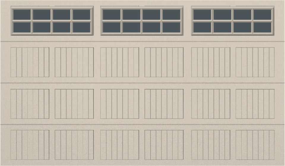 12x7 -  Tinted- Stockton With glass - Almond