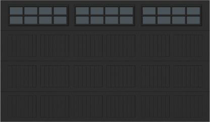 12x7 -  Tinted- Stockton With glass - Black