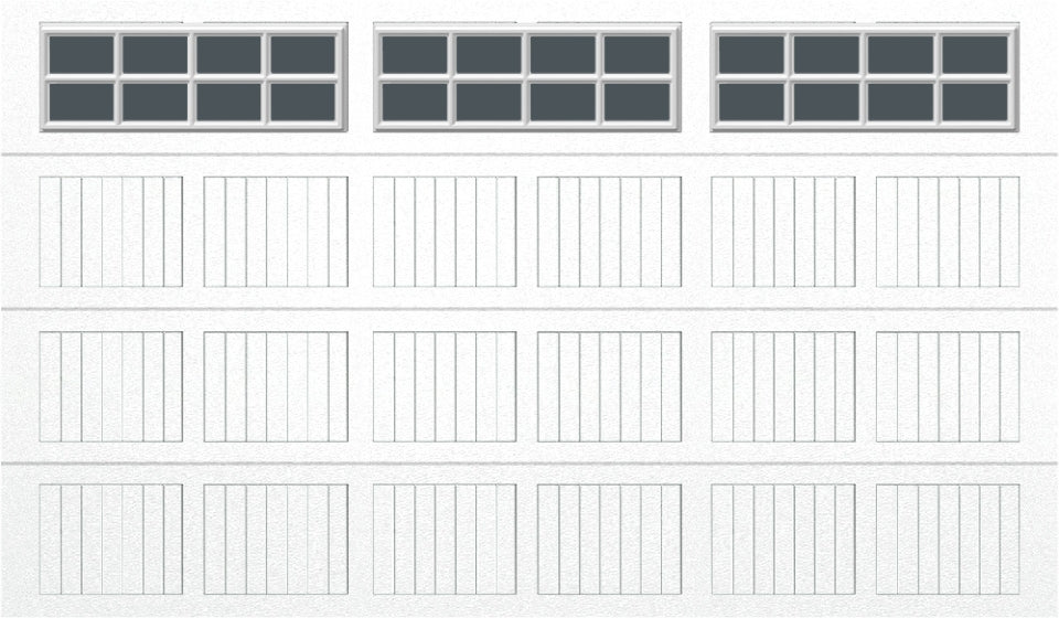 12x7 -  Tinted- Stockton With glass - White